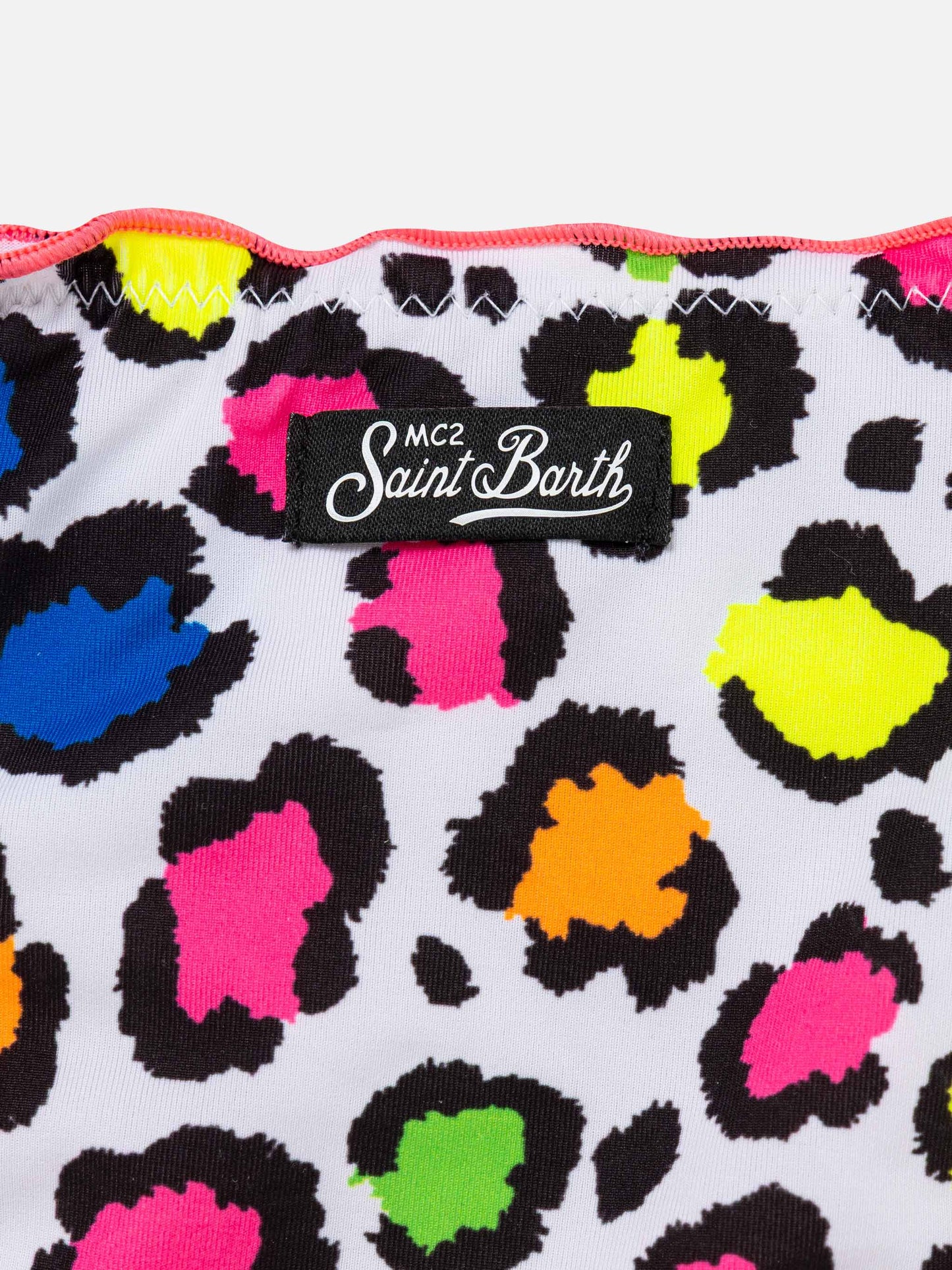 Girl bandeau bikini with leopard print - MC2 Saint Barth
