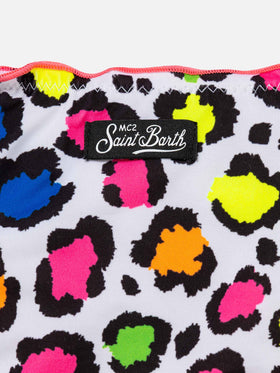 Girl bandeau bikini with leopard print - MC2 Saint Barth