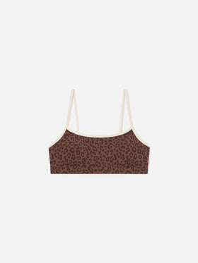 Top fitness Eiris con stampa leopardata