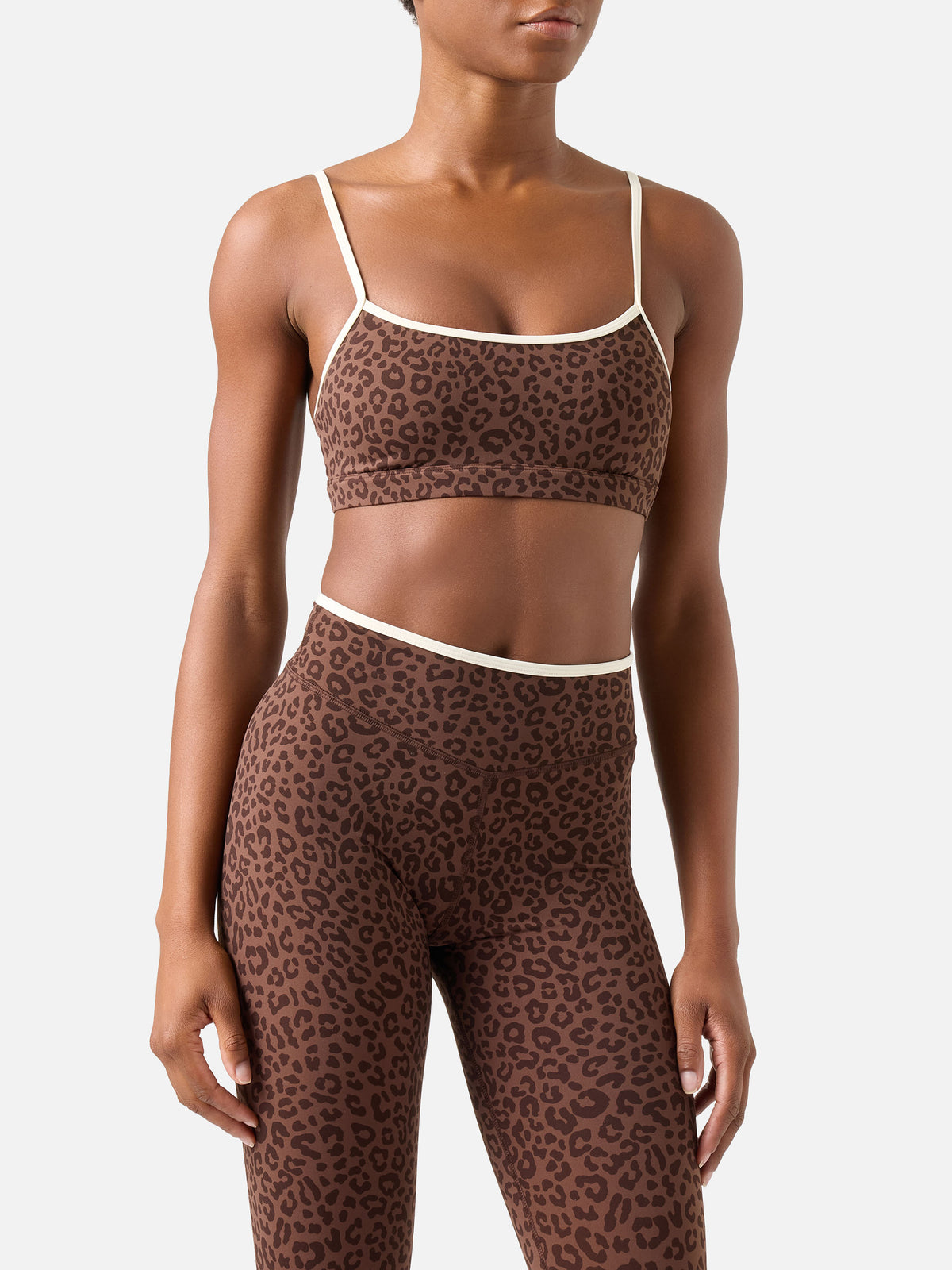 Top fitness Eiris con stampa leopardata