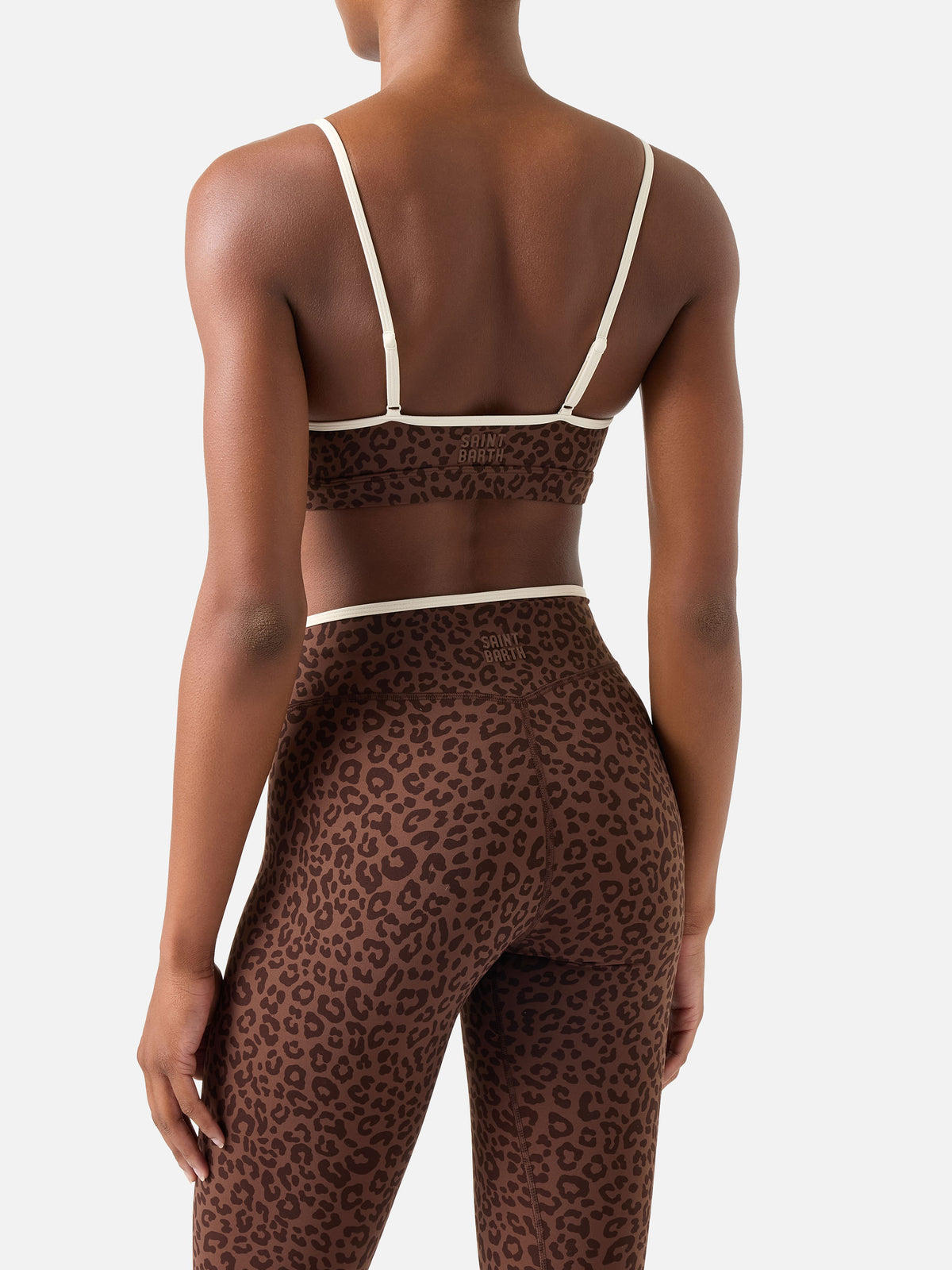 Top fitness Eiris con stampa leopardata