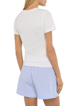 Emilie cotton t-shirt with Tanto non li dimostro embroidery - MC2 Saint Barth