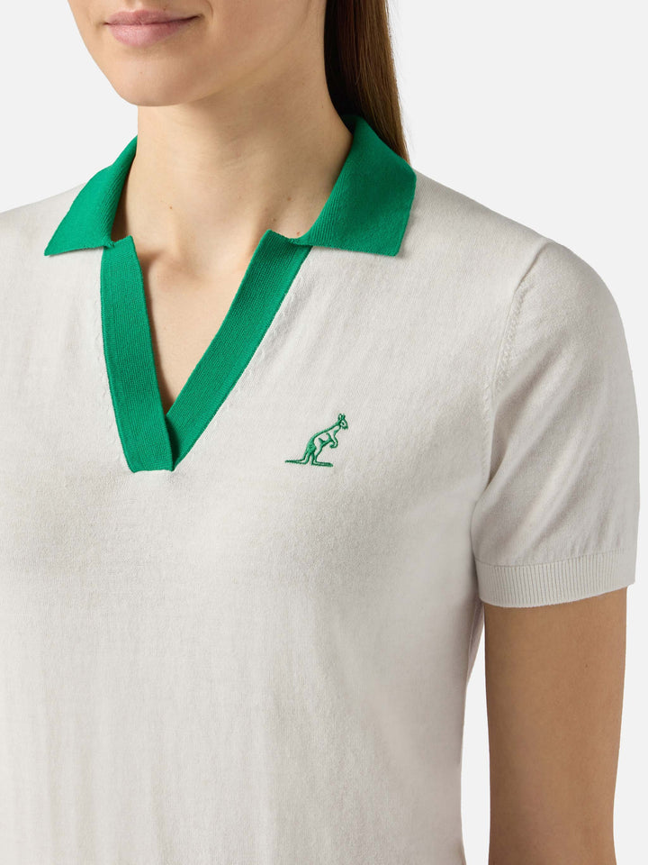 Woman cotton knitted polo Evonne | AUSTRALIAN BRAND SPECIAL EDITION