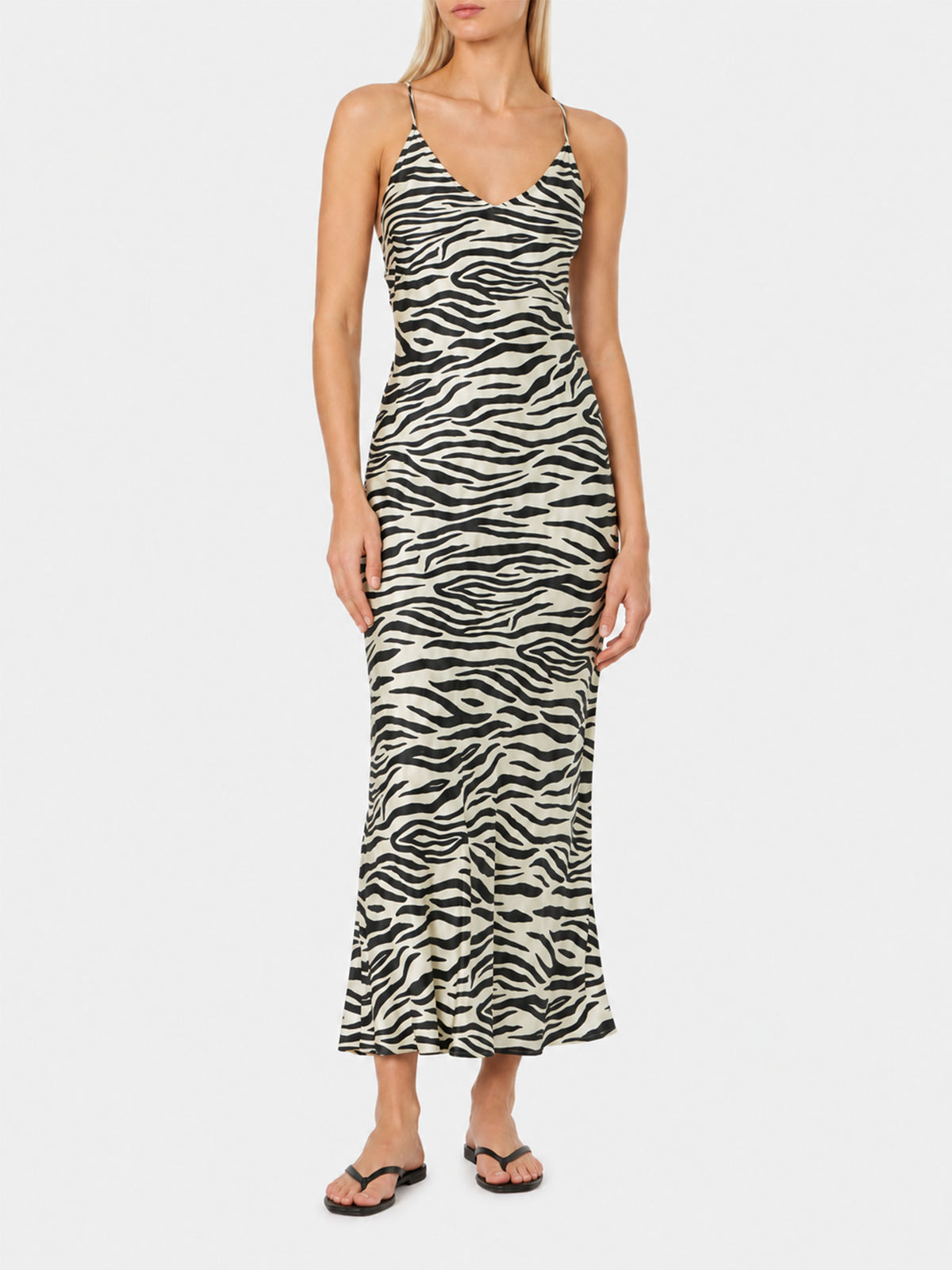 Robe nuisette en satin zébré Eydis 