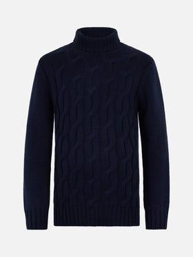 Man cable knit blend cashmere sweater Fisherman - MC2 Saint Barth