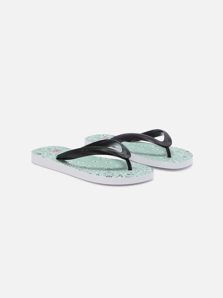 Infradito Flip slip-on in gomma con stampa bandana