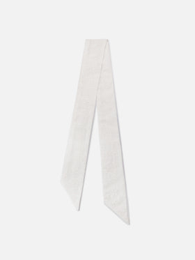 Foulard Band in cotone sangallo bianco