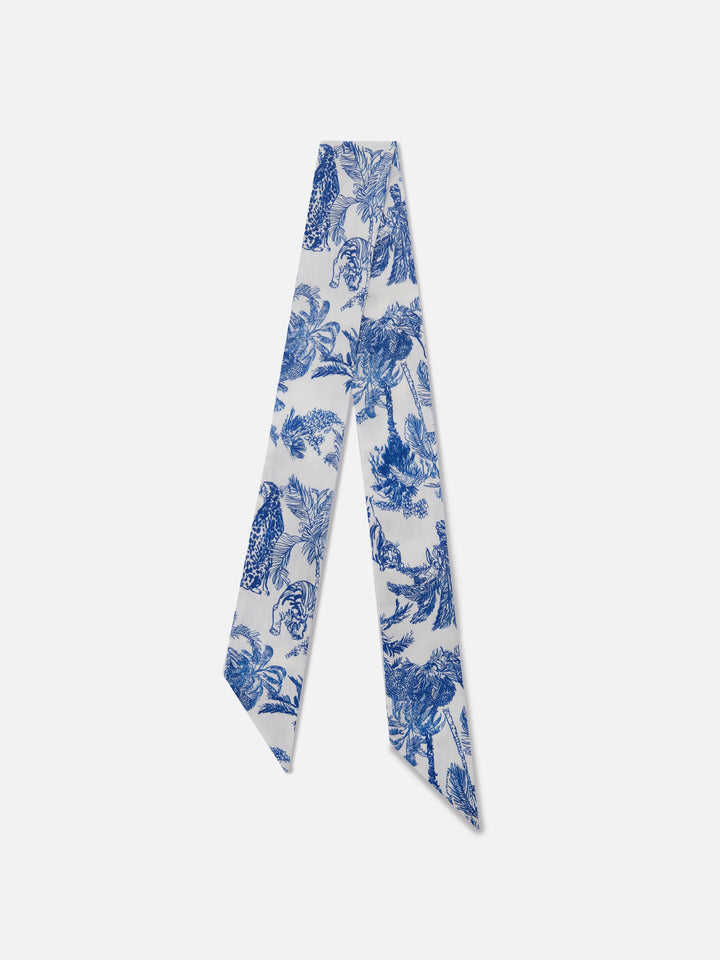 Foulard Band in cotone con stampa toile de Jouy