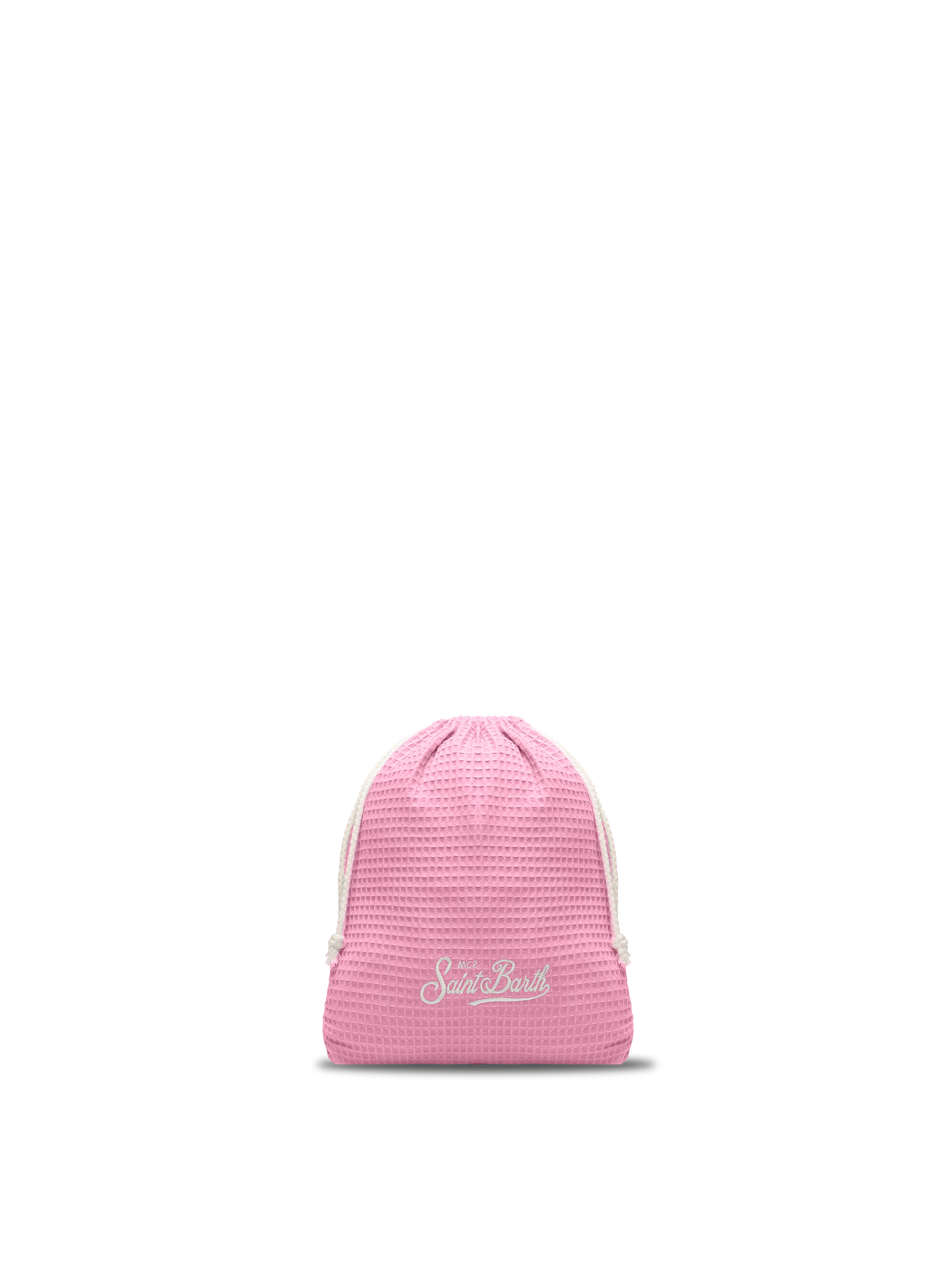 Pink honeycomb cotton FoutaSac beach towel - MC2 Saint Barth