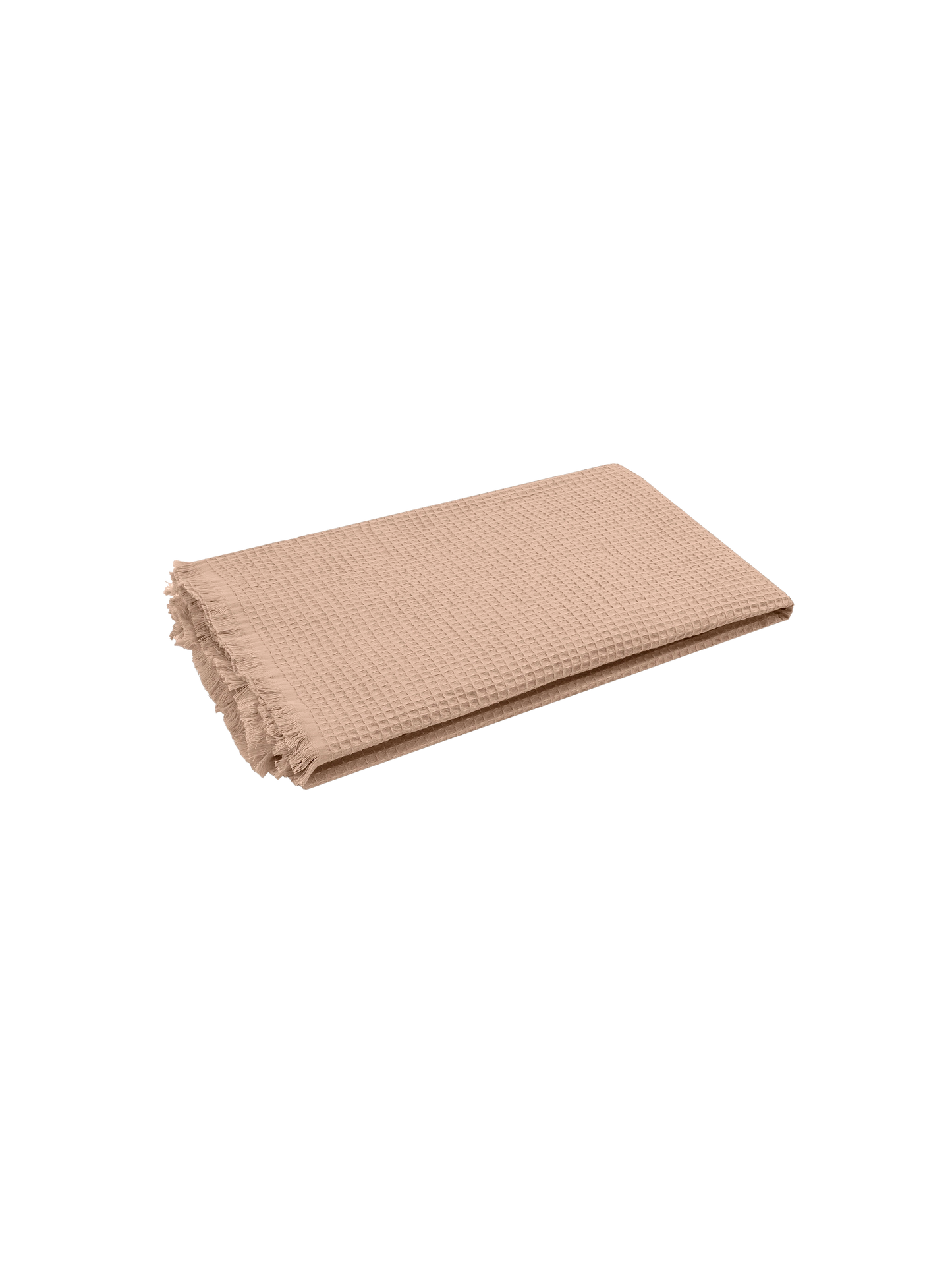 Beige honeycomb cotton FoutaSac beach towel - MC2 Saint Barth