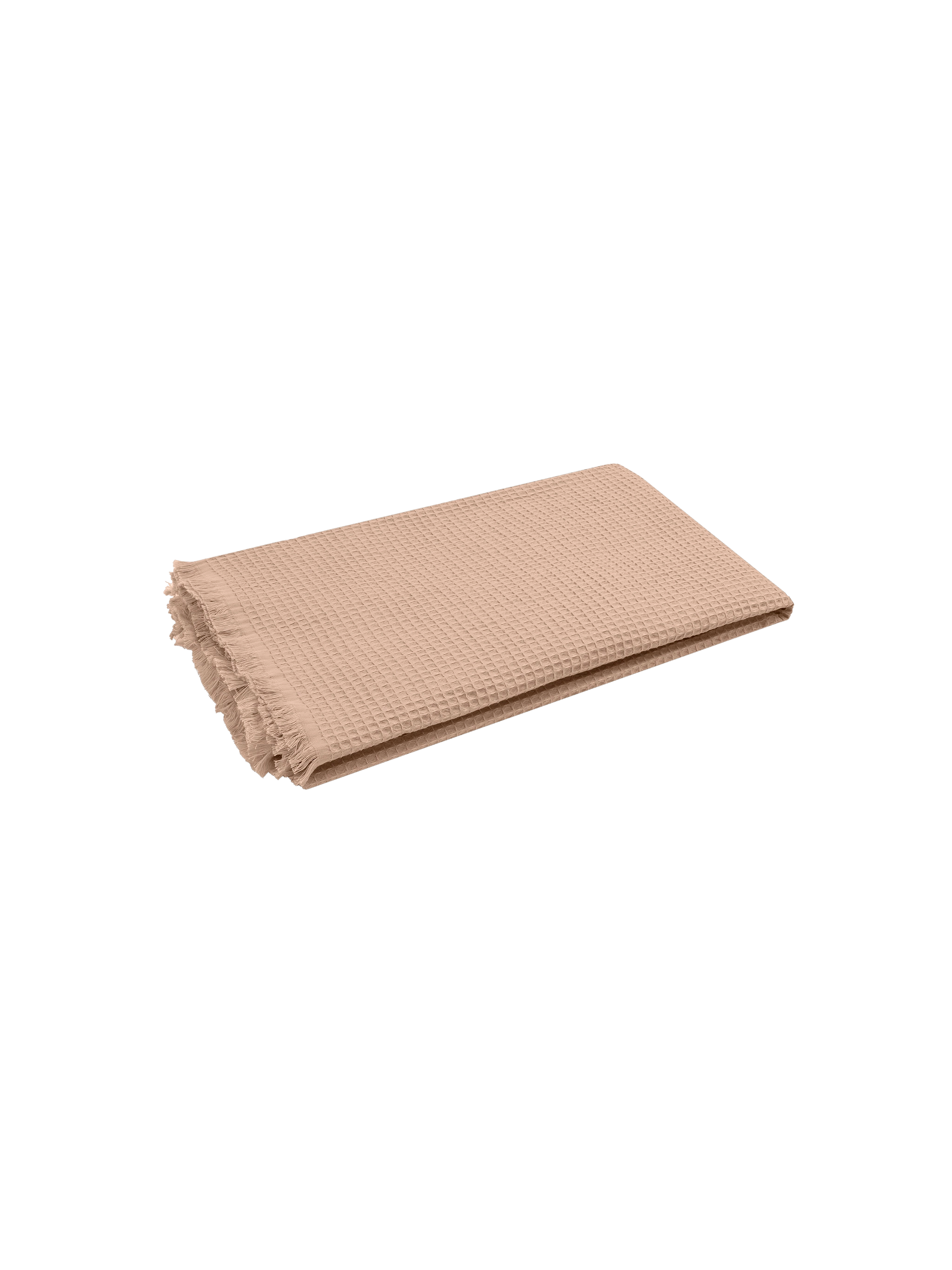 Beige honeycomb cotton FoutaSac beach towel - MC2 Saint Barth