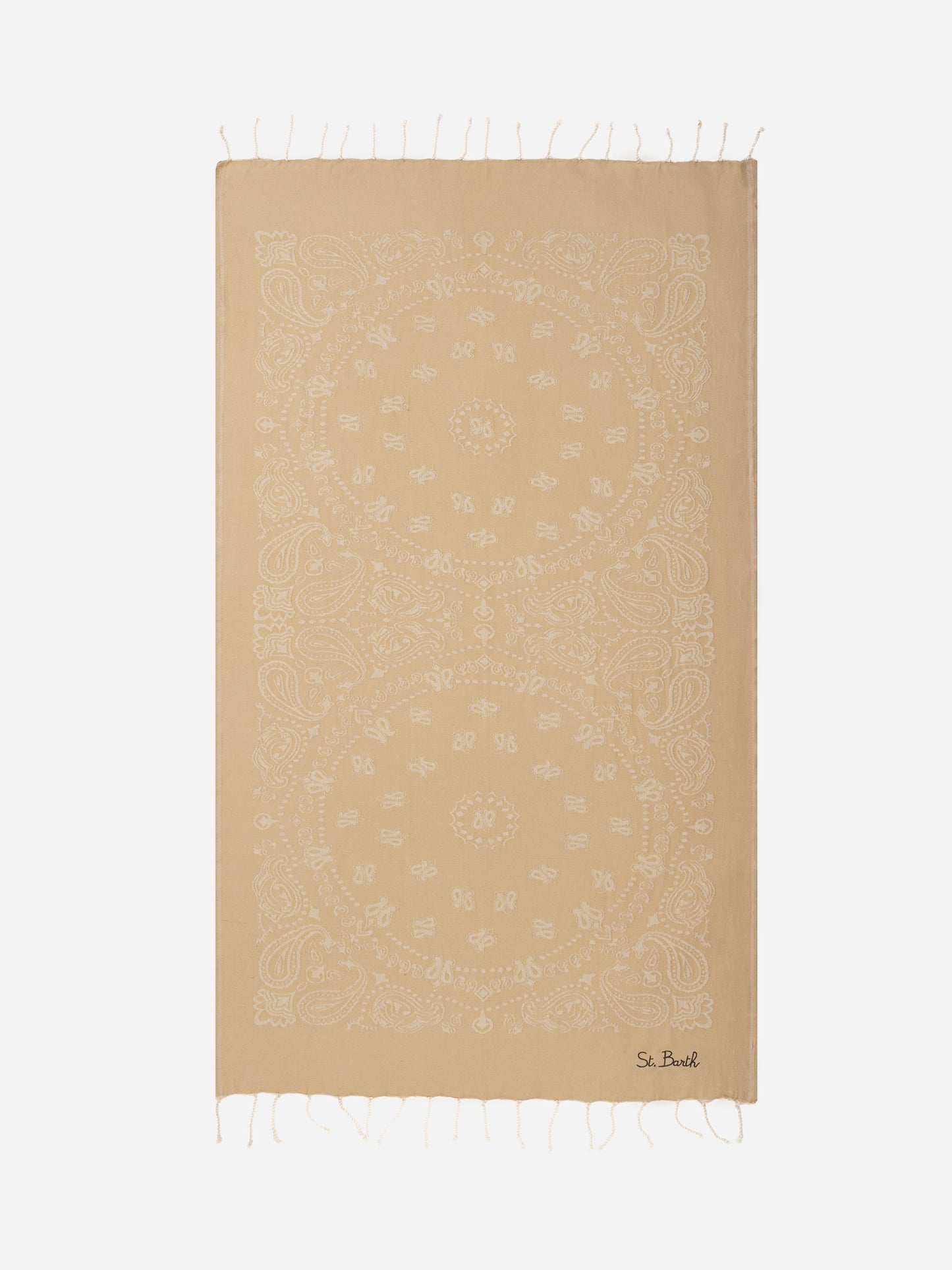 Foutas cotton beach towel with bandanna jacquard - MC2 Saint Barth