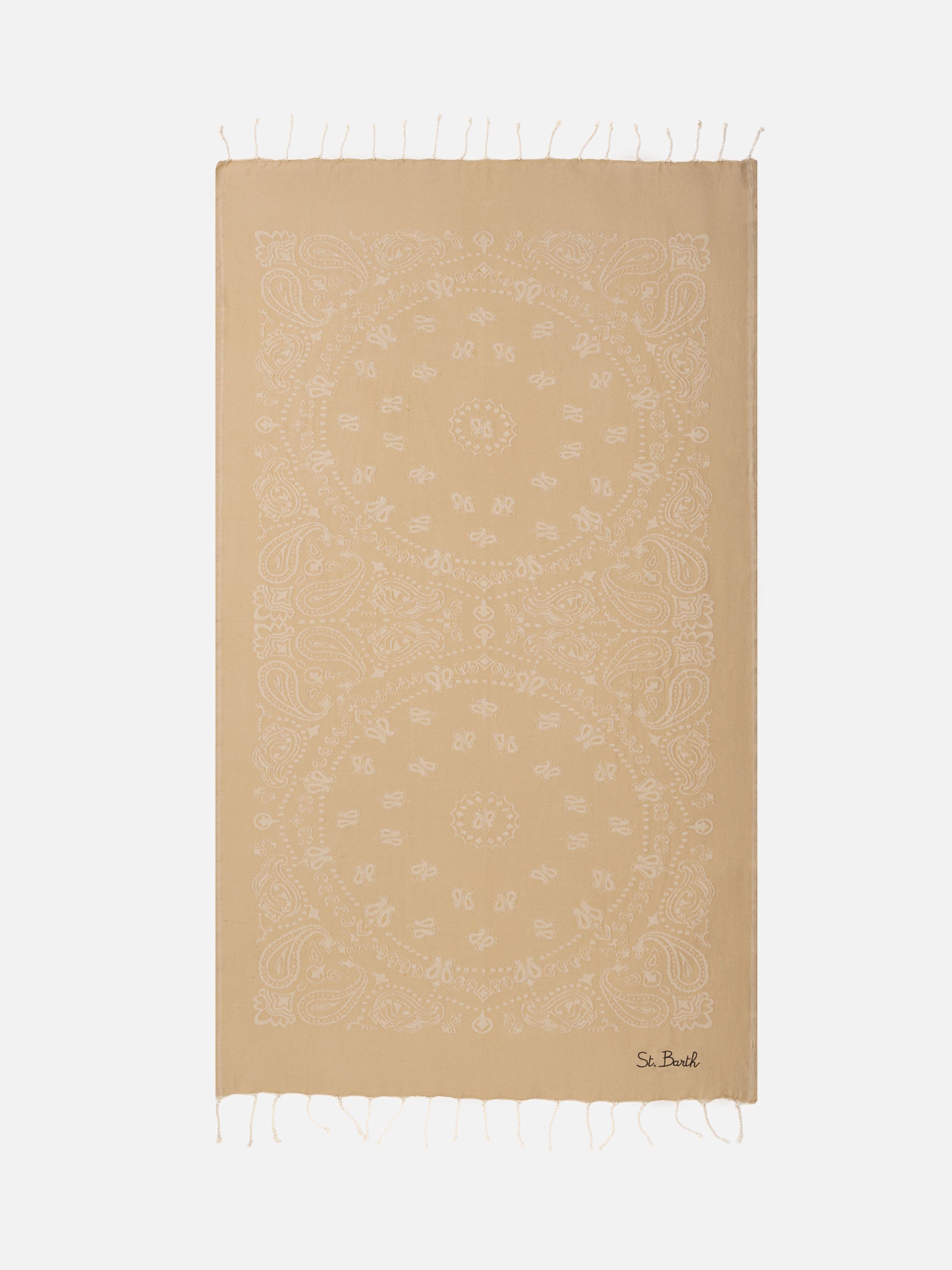 Foutas cotton beach towel with bandanna jacquard - MC2 Saint Barth