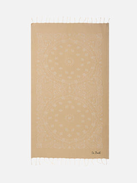 Foutas cotton beach towel with bandanna jacquard - MC2 Saint Barth