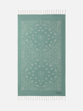 Foutas cotton beach towel with bandanna jacquard - MC2 Saint Barth