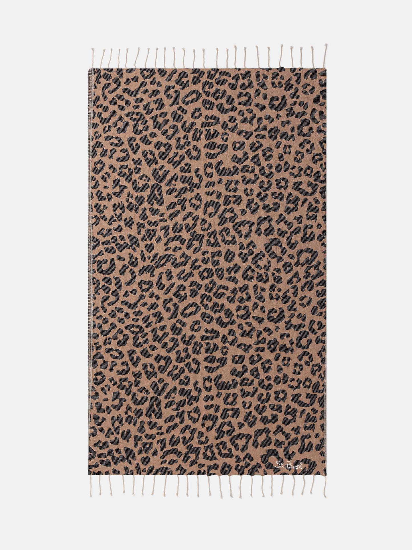 Foutas cotton beach towel with animalier jacquard - MC2 Saint Barth