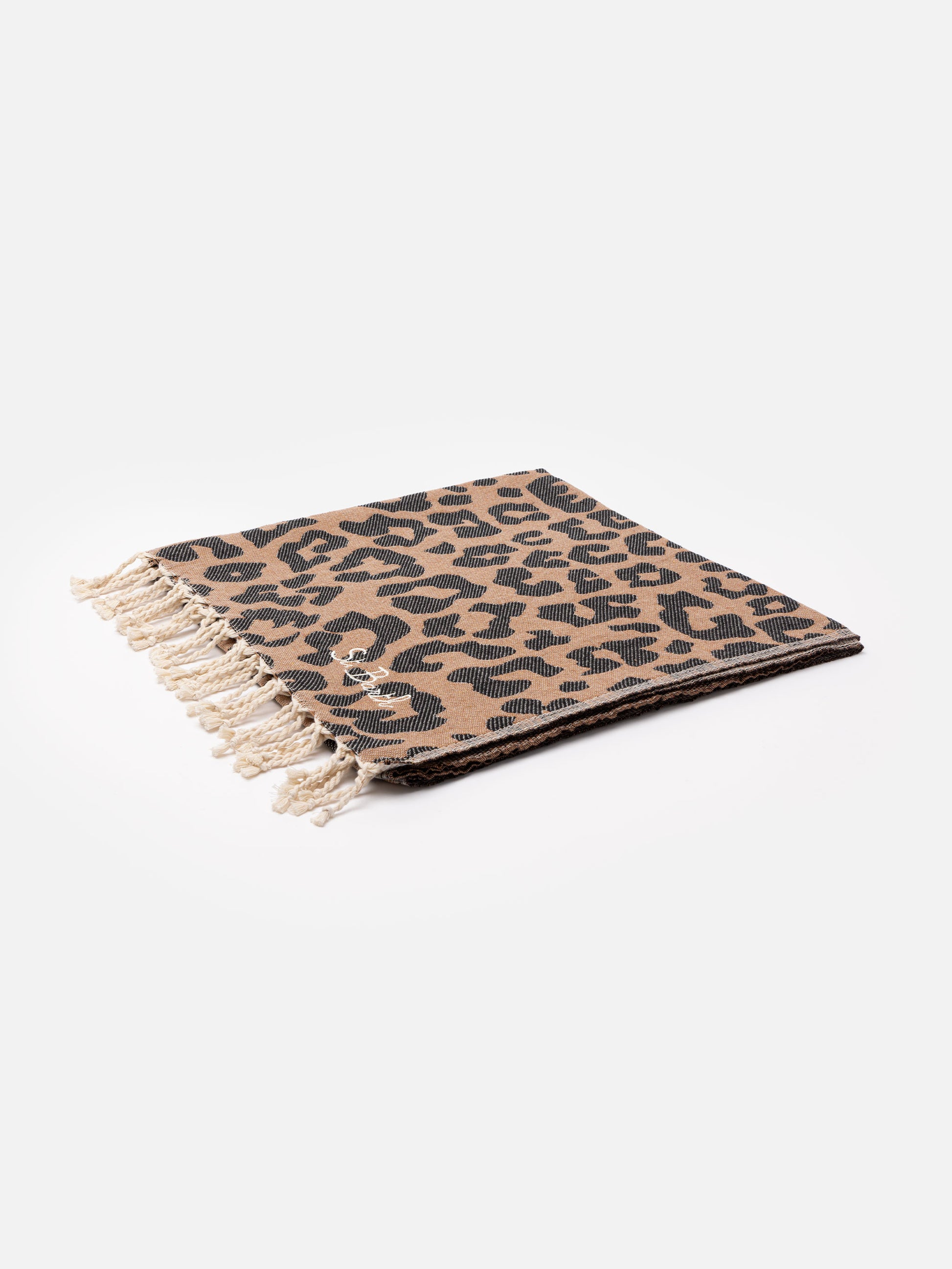 Foutas cotton beach towel with animalier jacquard - MC2 Saint Barth