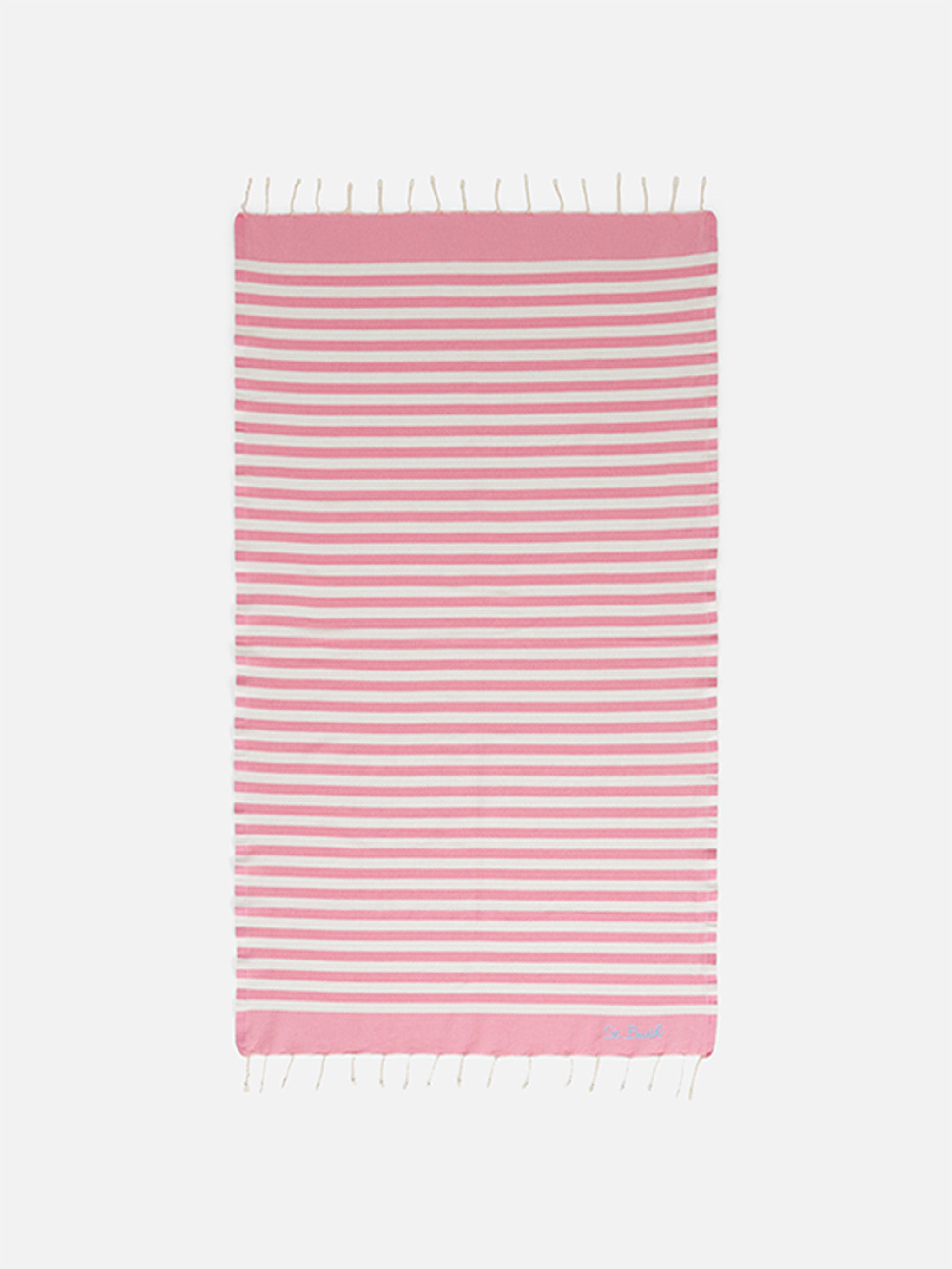 Telo Costume Bavarese 50x50 Cm In Cotone 100% Con Fiori Stella Alpina - Rosa - Hut-Breiter