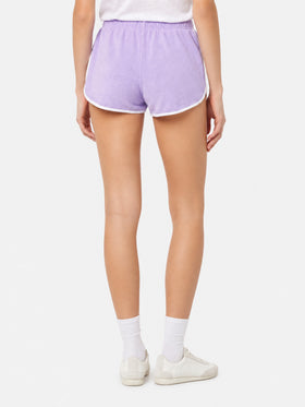 Short Francine pull up in spugna con piping