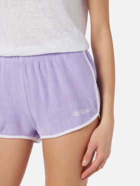 Short Francine pull up in spugna con piping
