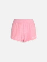 Shorts da donna pull up in spugna di cotone Francine