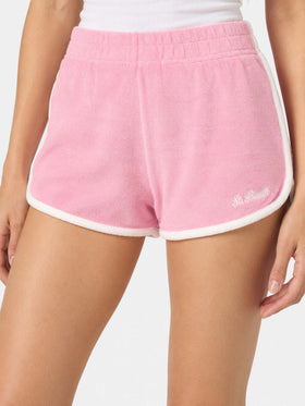 Short en éponge Francine avec passepoil et broderie 