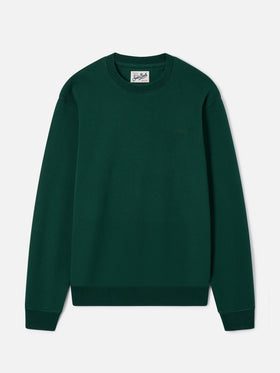 Fourseason crewneck sweatshirt in green cotton