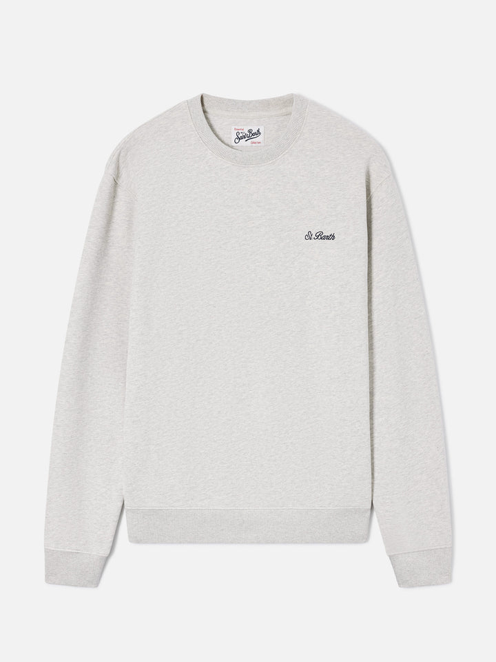 Sudadera con cuello redondo Fourseason en algodón gris 
