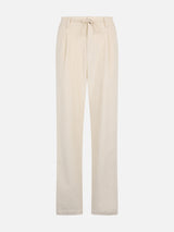 Man off-white corduroy pants Fuji