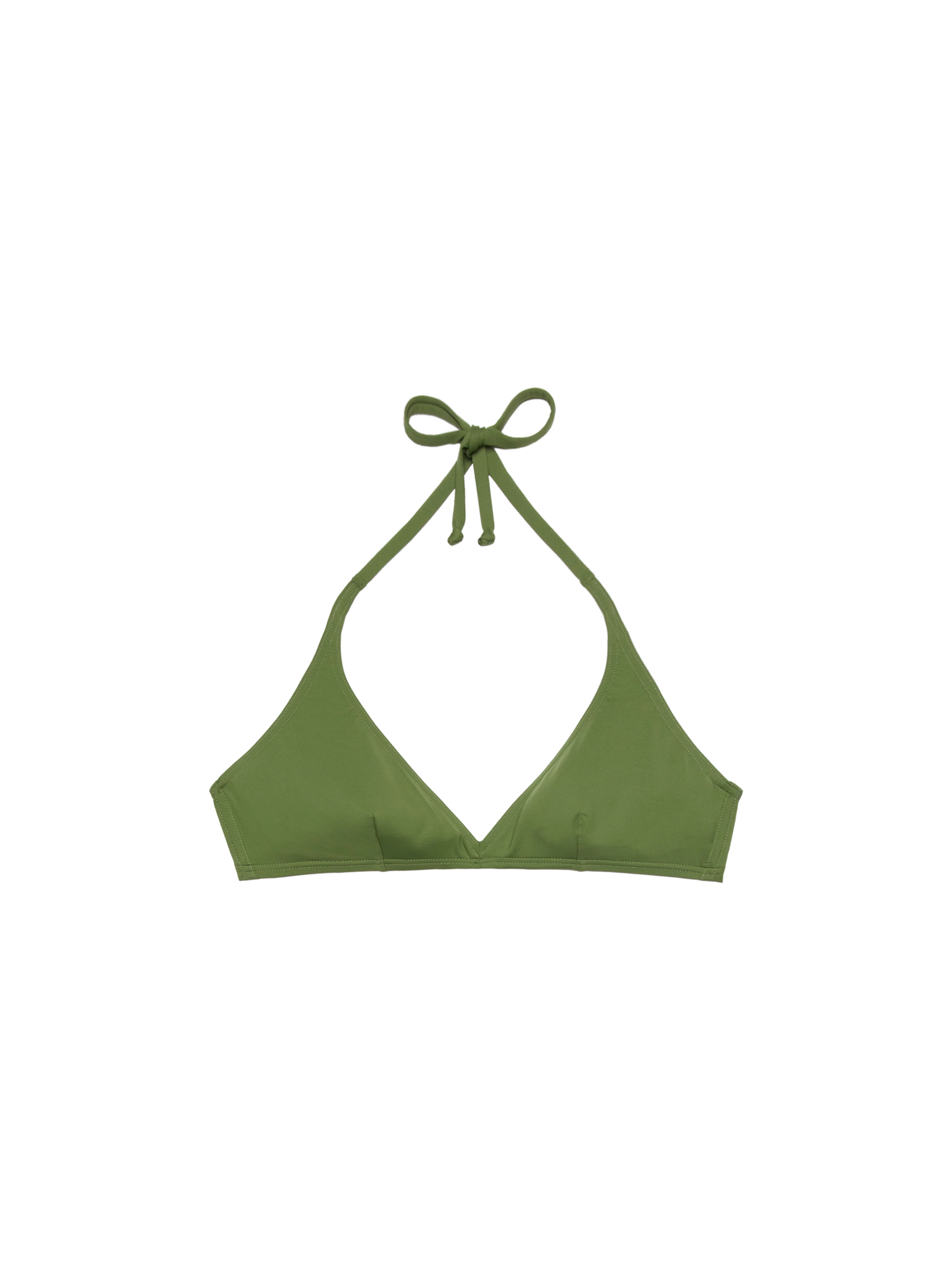 Gaia military green triangle bralette top - MC2 Saint Barth