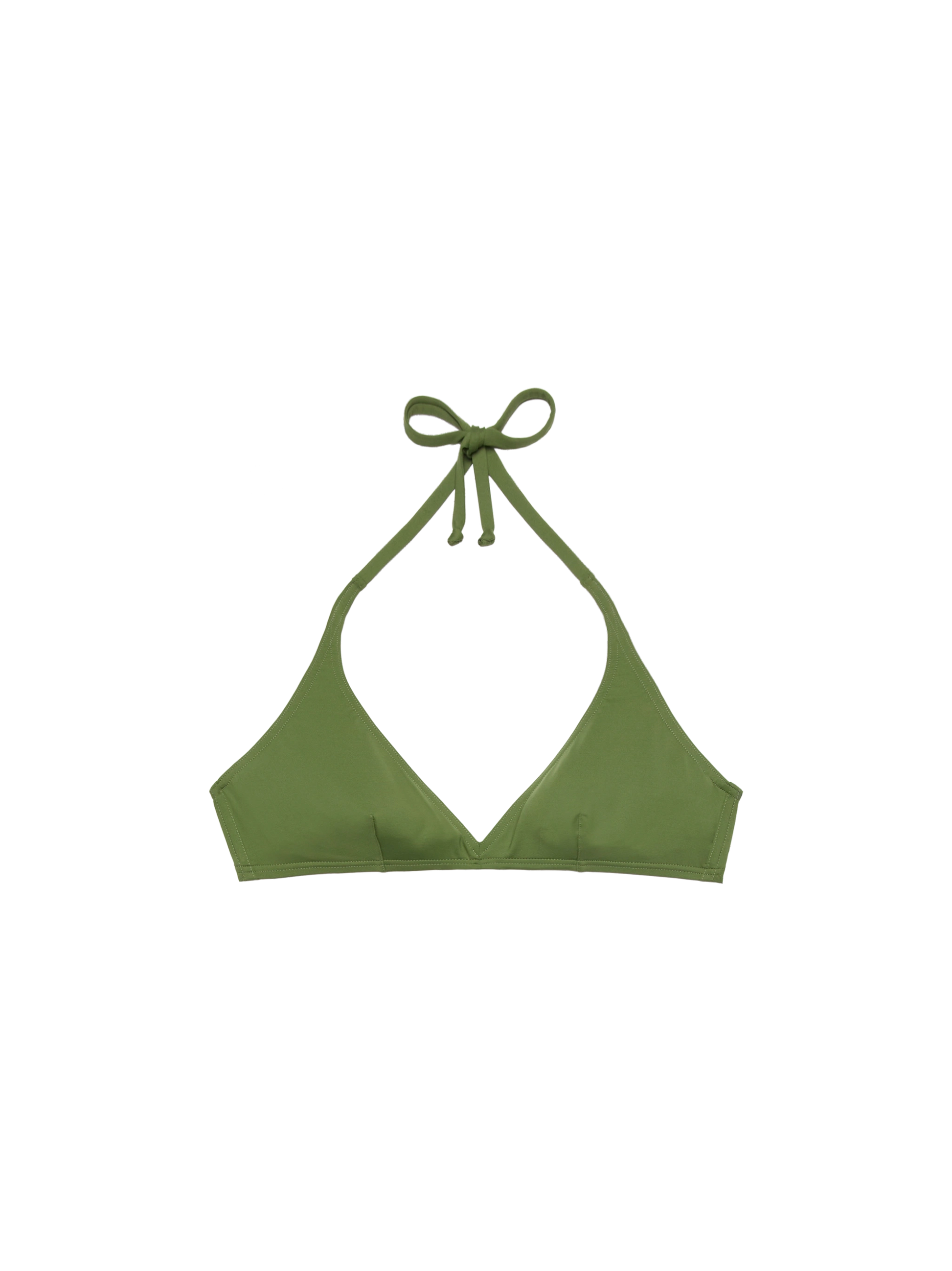 Gaia military green triangle bralette top - MC2 Saint Barth