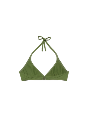 Gaia military green triangle bralette top - MC2 Saint Barth
