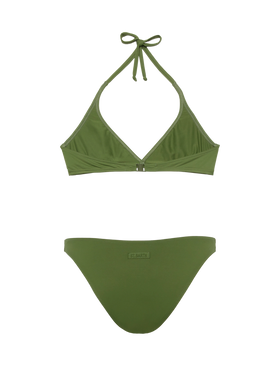 Military green fixed triangle bikini Gaia Lido - MC2 Saint Barth