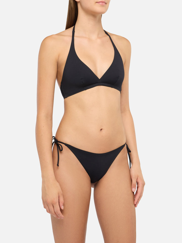 Bikini triangolo a bralette Gaia color nero