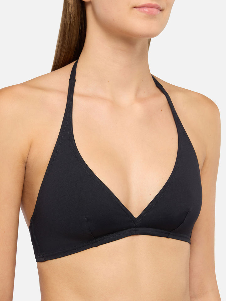 Gaia black triangle bralette top