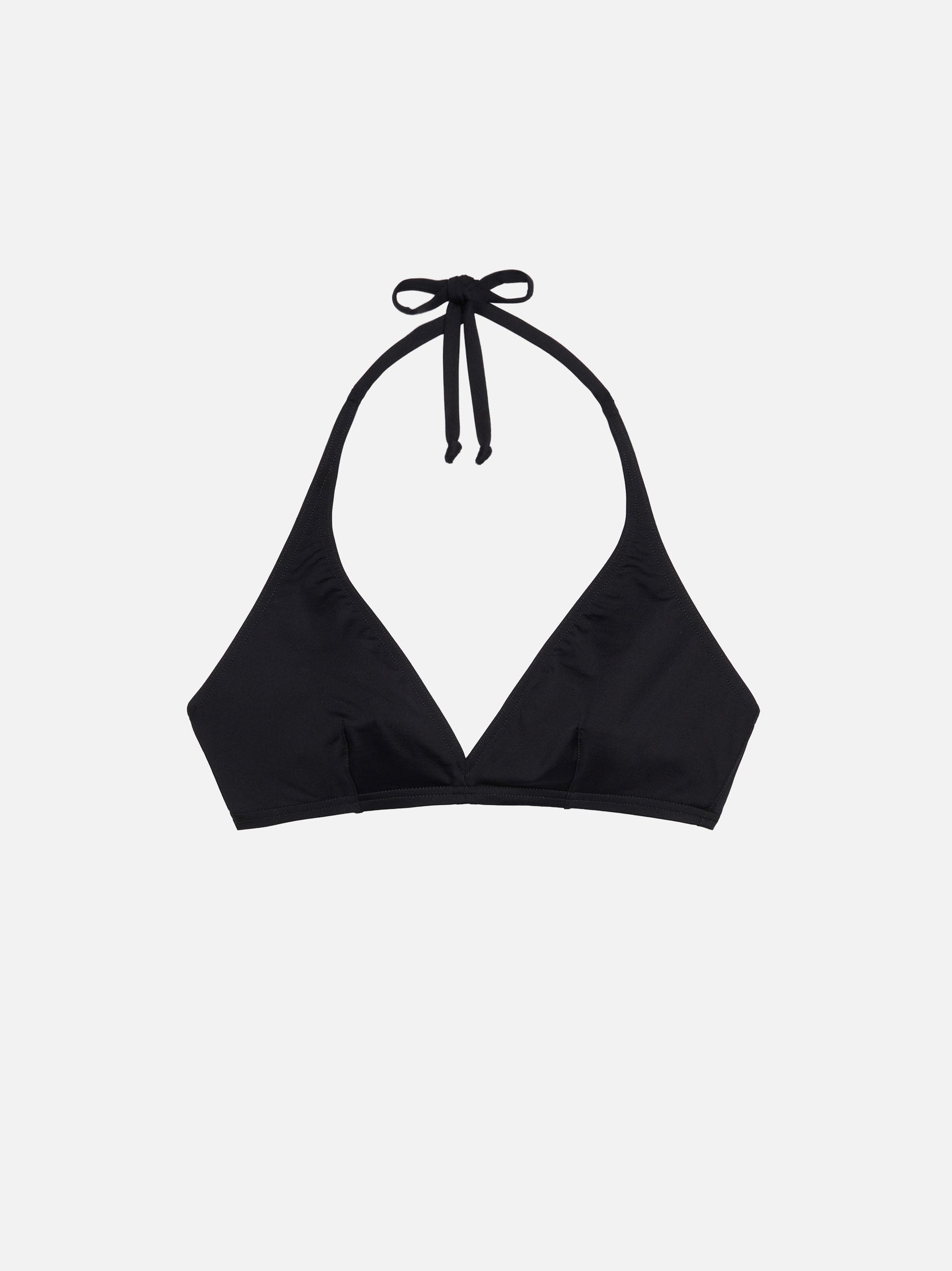 Gaia black triangle bralette top - MC2 Saint Barth