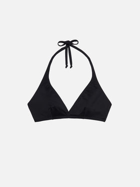 Gaia black triangle bralette top - MC2 Saint Barth