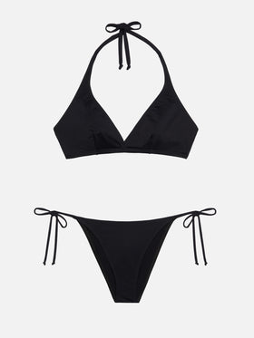 Bikini triangolo a bralette Gaia color nero