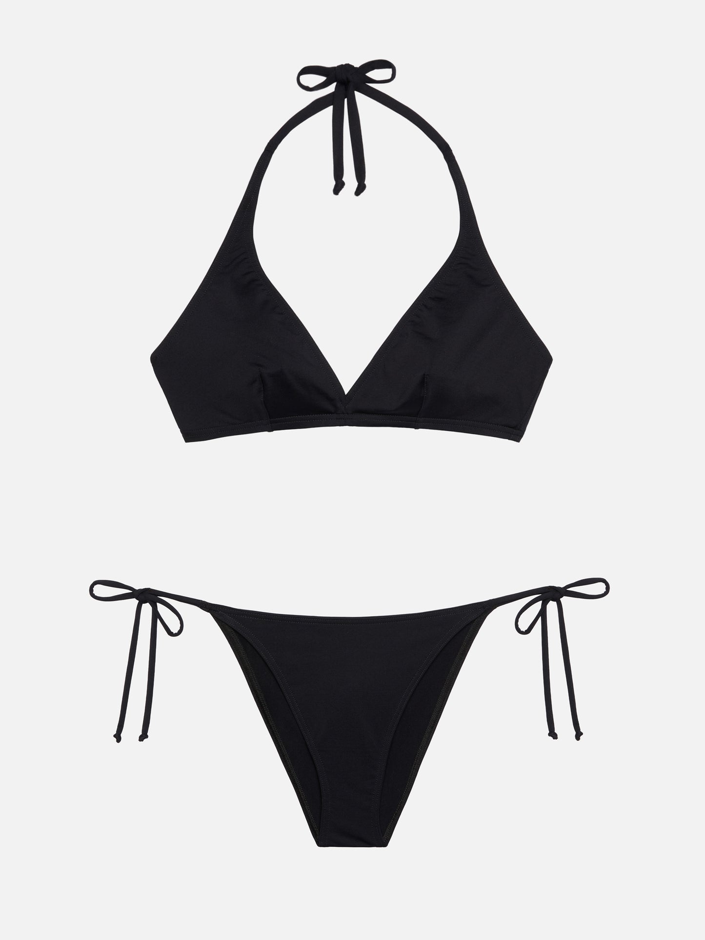 Bikini a bralette Gaia Virgo color nero