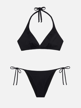 Bikini a bralette Gaia Virgo color nero