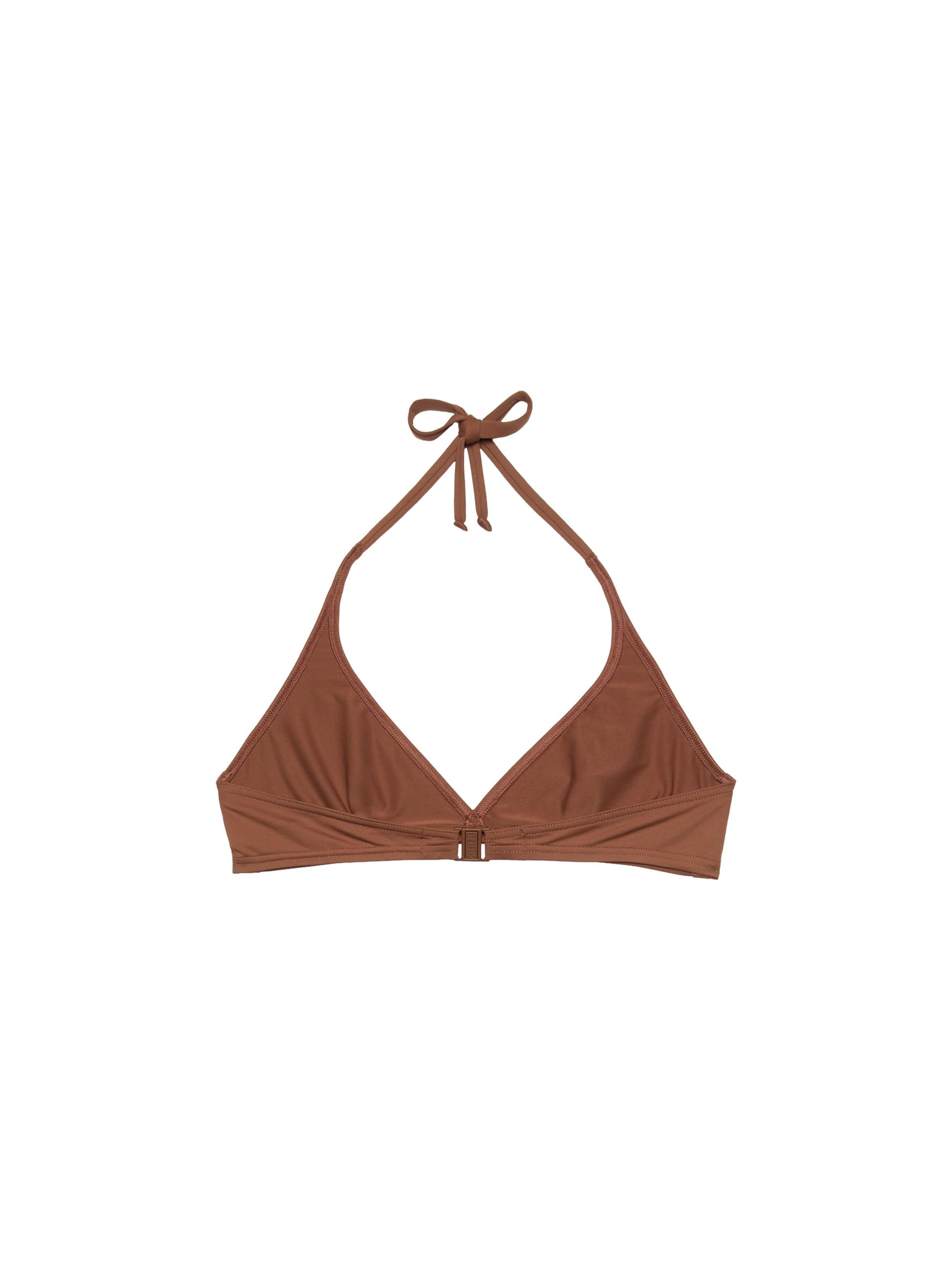 Gaia brown triangle bralette top - MC2 Saint Barth