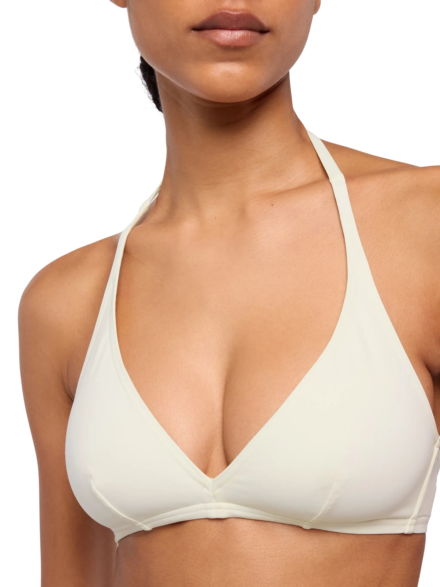 Yali cream classic swim briefs - Gaia cream triangle bralette top - MC2 Saint Barth