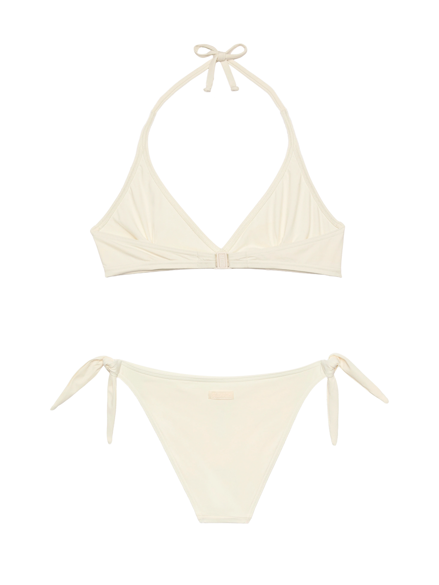 Yali cream classic swim briefs - Gaia cream triangle bralette top - MC2 Saint Barth