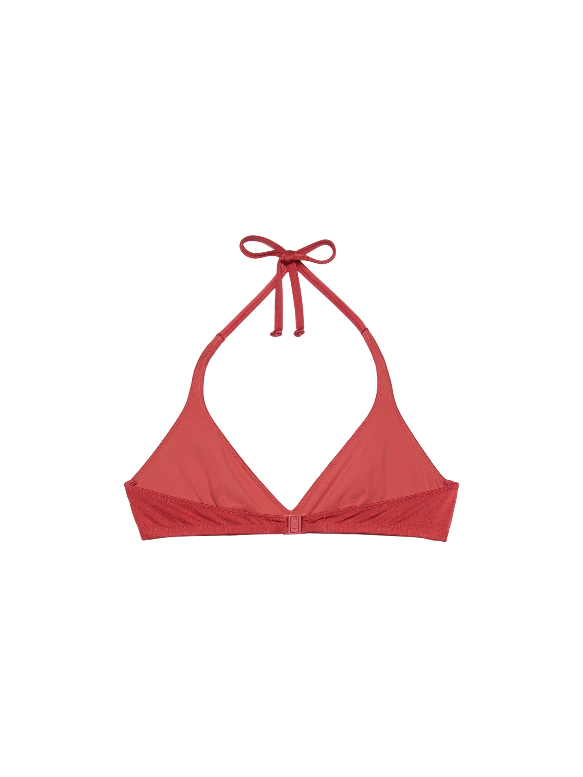 Gaia shimmer brick red triangle bralette top - MC2 Saint Barth
