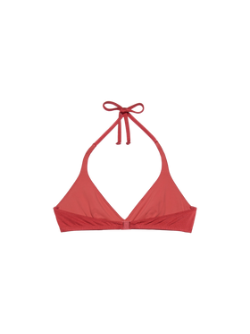 Gaia shimmer brick red triangle bralette top - MC2 Saint Barth