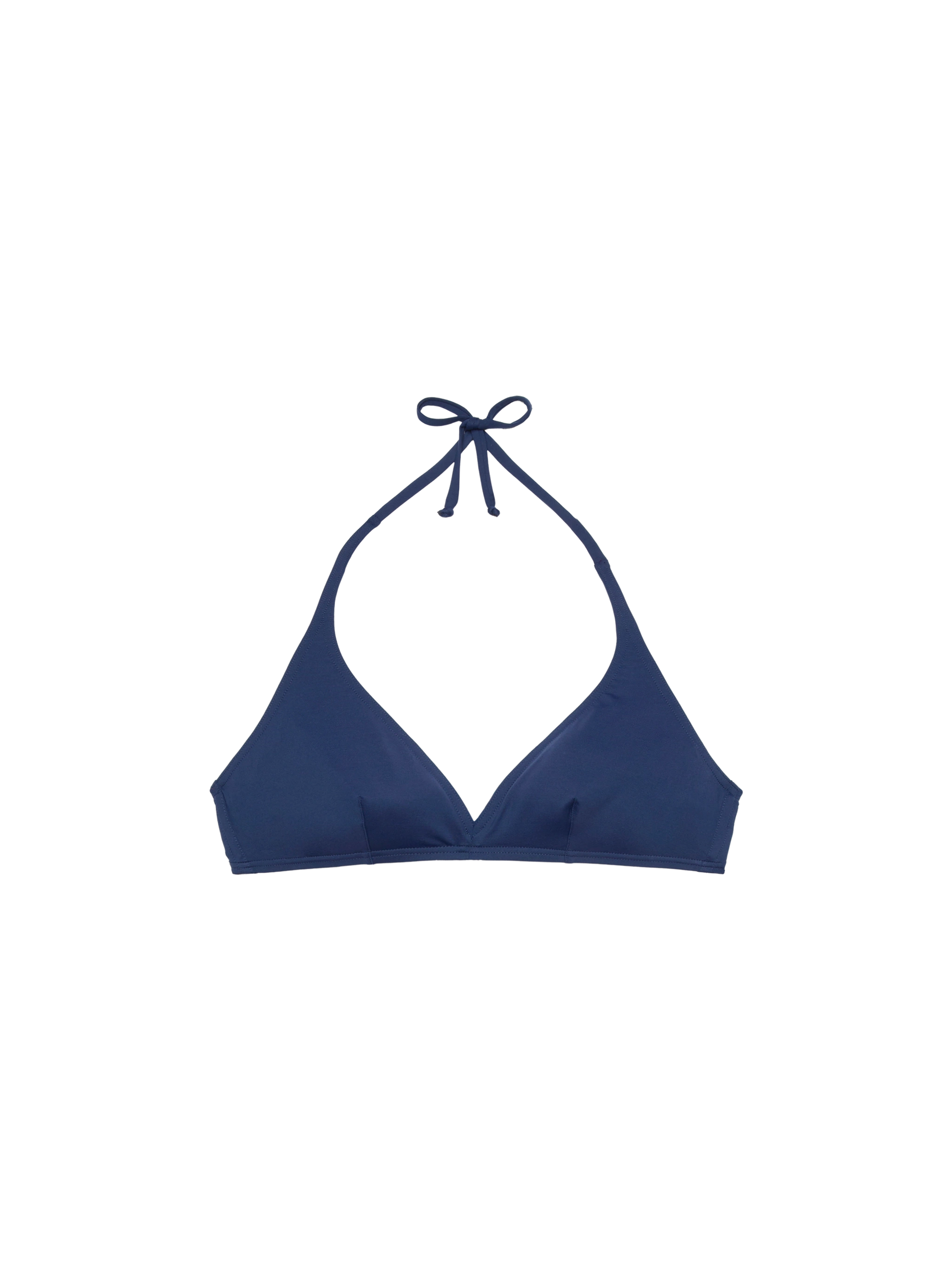 Gaia navy blue triangle bralette top - MC2 Saint Barth