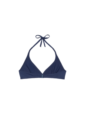 Gaia navy blue triangle bralette top - MC2 Saint Barth