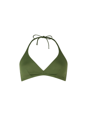 Woman triangle bralette military top Gaia - MC2 Saint Barth