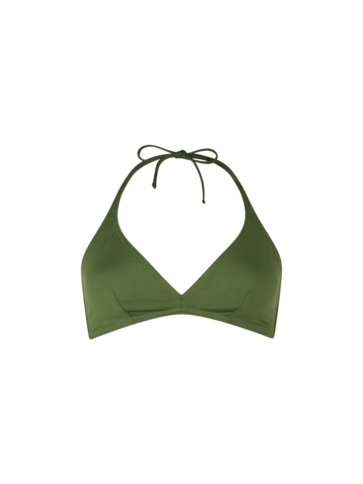 Woman triangle bralette military top Gaia - MC2 Saint Barth