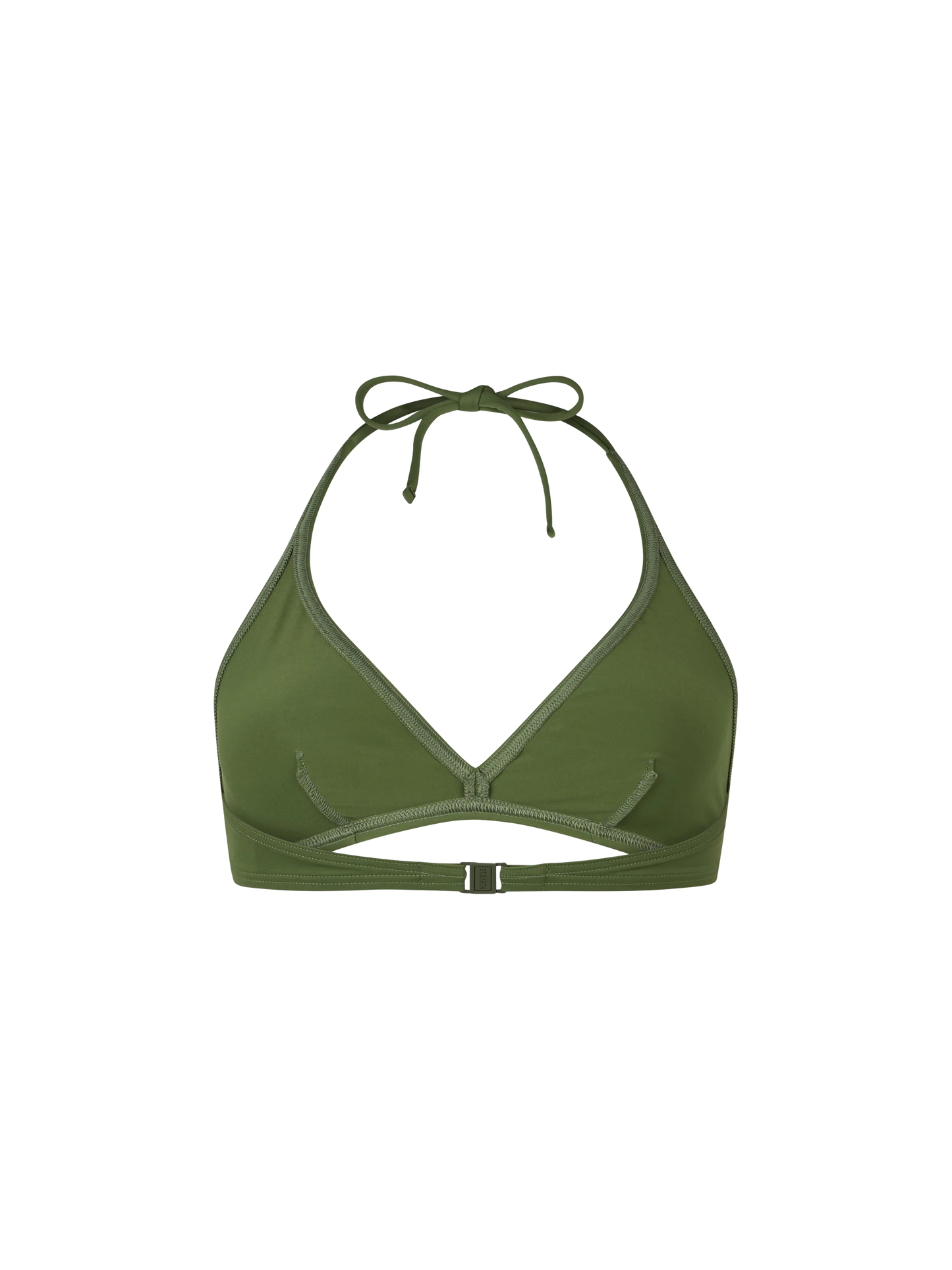Woman triangle bralette military top Gaia - MC2 Saint Barth